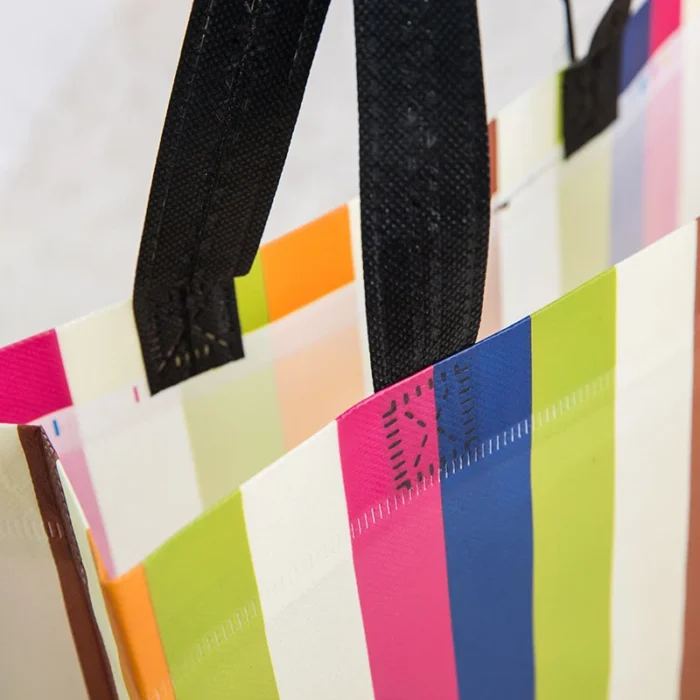 New Women Foldable Shopping Bag Reusable Eco Tote Pouch Large Non-woven Shopper Bags Canvas Travel Grocery Shopping Bags - Image 5