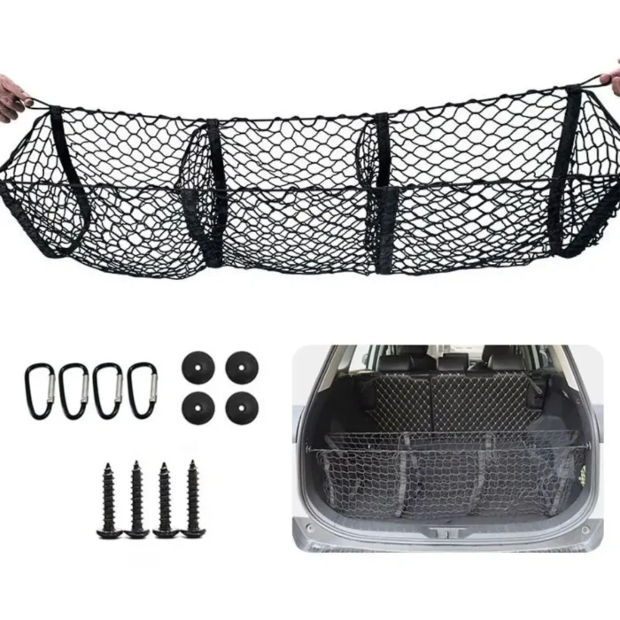 Cargo Net Trunk Bed Organizer Mesh Storage Net Truck Accessories Bed Grocery Holder for SUV Car Pickup Truck Bed - Image 2