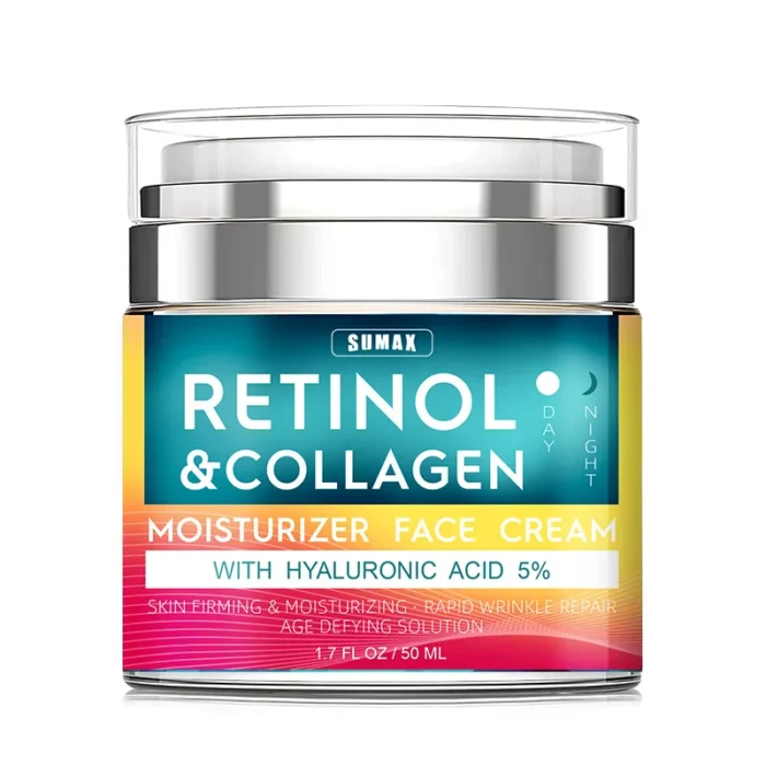 Retinol Anti Aging Face Cream Moisturizing Wrinkle Remover Collagen Hyaluronic Acid Creams Skin Care 50ML - Image 2
