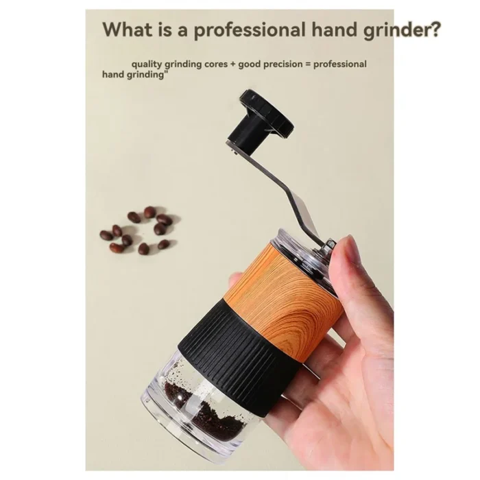 A63M-Manual Coffee Grinder Coffee Machine Home Kitchen Manual Grinder Portable And Adjustable - Image 5