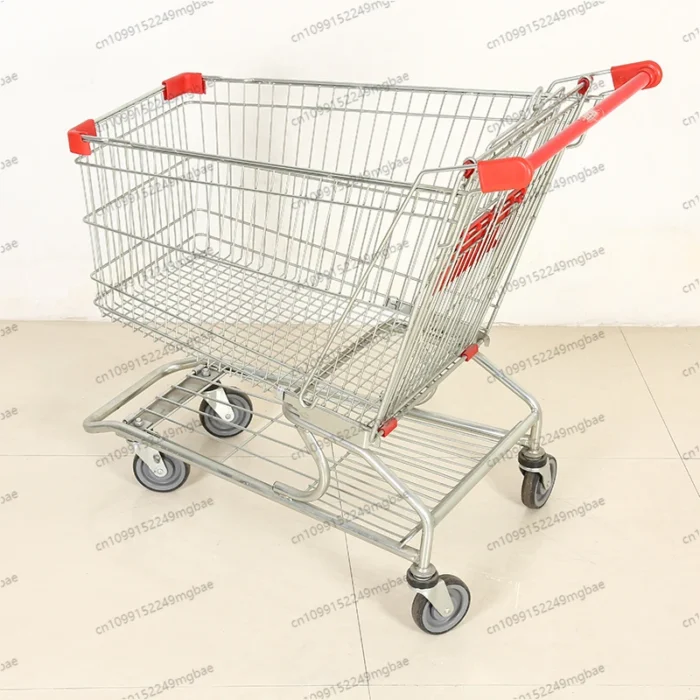 Cheap Miniature Reusable Shopping Cart Bags Trolley Shopping Folding Cart Black Green Red Orange - Image 4