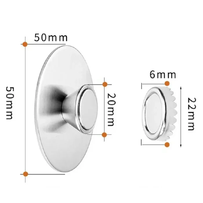 1 PC Portable New Magnetic Soap Holder 2.2*0.6cm Stainless Steel Dispenser Kitchen Bathroom Wall Mounted - Image 5