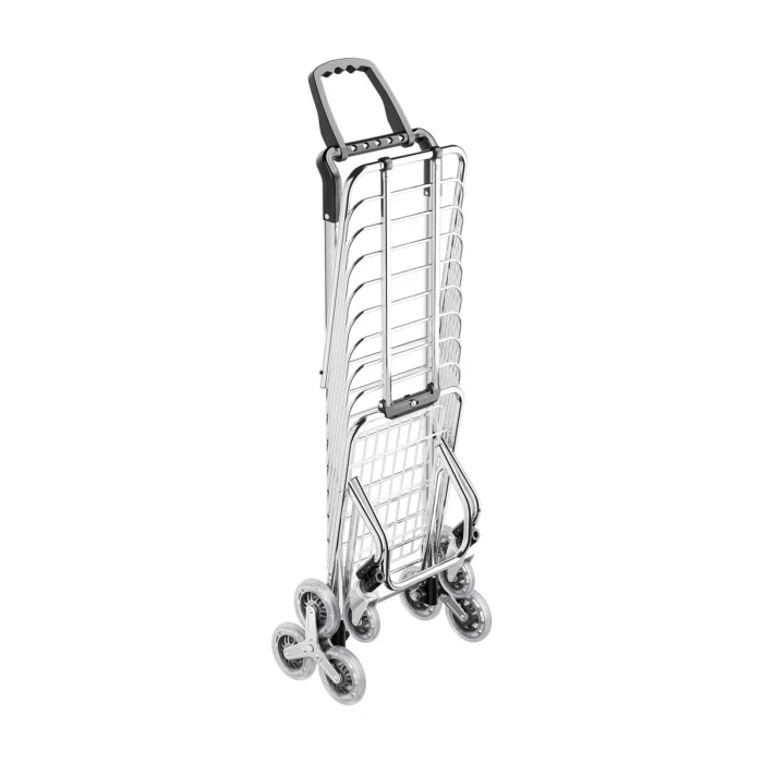 Folding Portable 35L Large Capacity Grocery Cart Shopping Cart Aluminum Alloy Stair Climbing Trolley Cart with Wheels - Image 5