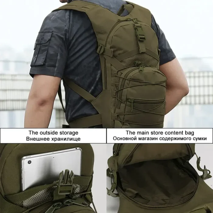 15L Molle Tactical Backpack 800D Oxford Hiking Bicycle Backpacks Outdoor Sports Cycling Climbing Camping Bag XA568 - Image 4