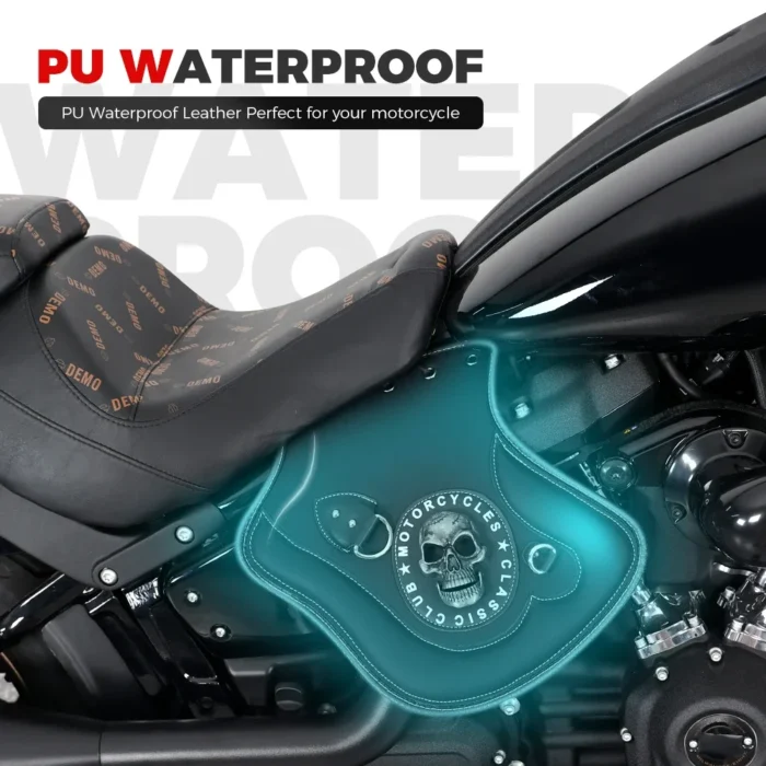 Motorcycle Heat Saddle Shield Deflectors Universal Leather Heat Shield for Touring Sportster Softail Dyna Motorcycle Accessories - Image 3