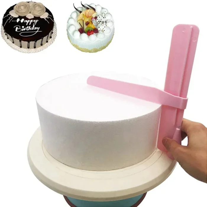 Convenient Adjustable Fondant Spatulas, Cake Edge Smoother, Cream Decorating DIY Bakeware, Kitchen Cake Tool, Tableware - Image 2